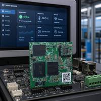 Módulo Techvision 2346M MTK G520 Octa-Core OSM 9TOPS APU 8GB LPDDR5 128GB UFS Pantalla 4K Android15 Yocto Industrial Edge 45x45mm