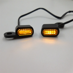 Luz de señal de giro de motocicleta <span class=keywords><strong>Mini</strong></span> luz de conducción adecuada para <span class=keywords><strong>Harley</strong></span> Glide Softail manillar señales de giro LED señales de giro - Product Image 3