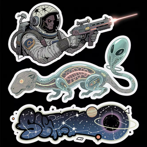 Custom Waterproof Printing <b>logo</b> Packaging Gloss Vinyl Holographic Custom Die Cut <b>Sticker</b> - Product Image 5