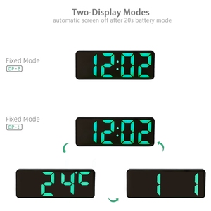 Reloj Despertador LED <span class=keywords><strong>de</strong></span> Alta Calidad con Espejo, Elegante Calendario para Dormitorio, Movimiento Electrónico, Función <span class=keywords><strong>de</strong></span> Repetición, Reloj Digital <span class=keywords><strong>de</strong></span> Escritorio - Product Image 5