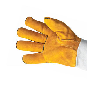 New Latest Design Wholesale Price Leather Welding <b>Gloves</b> <b>Men</b> Good Quality <b>Waterproof</b> Welding <b>Gloves</b> - Product Image 3