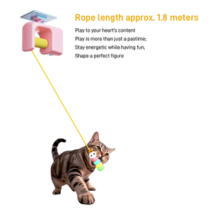 Jouet Électrique Automatique Écologique pour Animaux de Compagnie, Plume <span class=keywords><strong>Yo</strong></span>-<span class=keywords><strong>Yo</strong></span> Suspendue à la Porte, Amusant pour l'Auto-Entretenement des Chats, Intelligent, en Fausse Fourrure Moderne, Vente en Gros - Product Image 2