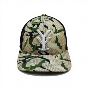 Casquette Trucker en Maille Structurée à Profil Bas avec Broderie 3D Ajustable, Fabriquée en Usine au Vietnam, Style Tendance et Dynamique pour Adultes - Product Image 1