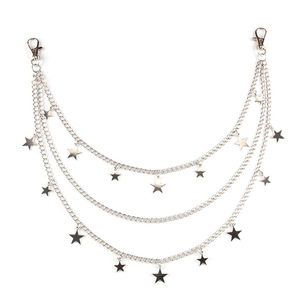 สร้อยคาดเอวหลายชั้นยี่ห้อ Yueli Star ทำจากโลหะผสมสังกะสี เหมาะสำหรับใส่ทุกวัน สไตล์ฮิปฮอป - Product Image 5