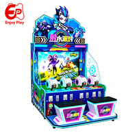 Équipement de jeu intérieur de luxe en métal pour 4 joueurs, machine d'arcade de tir à l'eau avec support espagnol pour parc d'attractions