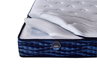 Matelas à ressorts ensachés économique, respirant, durable, confort moyen, pour usage commercial et domestique
