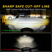 Ampoules LED mini super lumineuses SENLO OEM avec lentille de projecteur 54W, double lentille laser, ampoule de projecteur LED pour voiture et moto