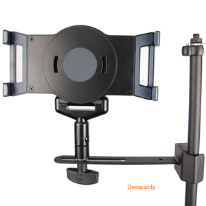 Support de pince en métal et plastique IP-04-1 avec distance réglable de 9cm pour support de microphone support de musique iPad - Product Image 2