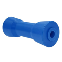 Rouleau de quille de remorque de bateau bleu rouleaux oscillants de remorque PE pour remorque de bateau