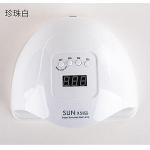 Lámpara LED UV <span class=keywords><strong>para</strong></span> <span class=keywords><strong>uñas</strong></span> Sun X5 Plus, secador de esmalte de alta potencia de 120W, máquina de prueba de lentes antiradiación, 36 luces LED violetas - Product Image 5
