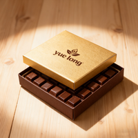 Emballage cadeau de luxe pour truffes, écologique, de qualité alimentaire, avec logo personnalisé, boîte en papier rigide avec fermeture magnétique, emballage pour chocolat