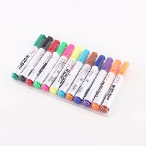 Marcadores de pizarra borrables de colores intensos para negocios, paquete de 4, tinta de secado rápido, escritura de doble cara, negro, verde, rojo, bolsa de PVC - Product Image 3