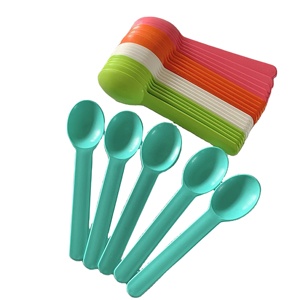 Cuchara de Helado Biodegradable de Almidón de Maíz, Personalizable con Logotipo, Colorida, Desechable, para Yogur y Helado Suave - Product Image 2