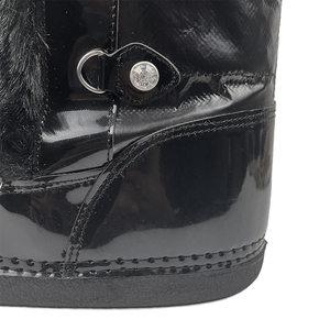 High Quality Grid Soft Faux Fur Snow Boots with Shoelace Platform Winter <strong>Booties</strong> for Women - Product Image 3