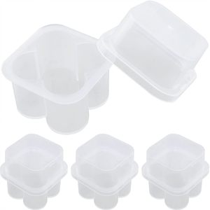 Boîte de rangement pour flacons de 3 ml, en plastique PP recyclable, transparente, antichoc, organiseur de cosmétiques avec gaufrage - Product Image 1