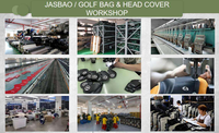 Housses de tête de club de golf OEM à prix d'usine pour driver, fairway et hybride, accessoire de golf brodé avec logo personnalisé, ensemble de housses de tête de golf