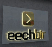 Enseigne lumineuse LED 3D personnalisée par le fabricant pour devanture de magasin, lettres en relief rétroéclairées, logo publicitaire