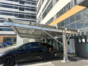 Système de carport solaire en acier pour parking, structure photovoltaïque d'ombrage - Product Image 4