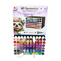 60 couleurs de marqueurs d'encre à base d'alcool, double pointe, pinceau et pointe fine, ensemble de marqueurs jumeaux pour enfants, artistes, peinture, illustration, papeterie