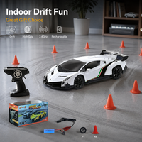 Voiture de course télécommandée électrique rechargeable 1/24 2,4 GHz Mini 4WD RC Drift Car Lamborghini Sport Drift Stunt Racing Cars Vehicle Toys