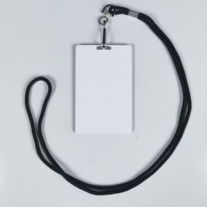 Lanière noire pour carte de travail, imprimable recto-verso par sublimation thermique - Product Image 3