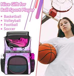 Muestra gratuita de mochila de fútbol juvenil, mochila y bolsas de fútbol para baloncesto, voleibol y fútbol americano |   Incluye Tacos Separados - Product Image 2