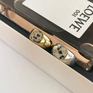 天然斑点宝石珠宝简约女性925纯银可调承诺戒指 - Product Image 3