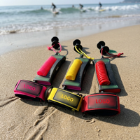 Laisse de planche de surf en TPU personnalisable OEM&ODM, couleur unie/enroulée, légère, pour paddle board et long board SUP