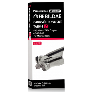 Foret en carbure TA1044 5xD Nano TiAlN avec revêtement nano TiAlN et 4 plaquettes de guidage pour machines-outils - Product Image 2