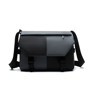 <span class=keywords><strong>Sac</strong></span> messager géométrique imperméable en PU de style britannique pour <span class=keywords><strong>homme</strong></span> - <span class=keywords><strong>Sac</strong></span> à <span class=keywords><strong>bandoulière</strong></span>/<span class=keywords><strong>sac</strong></span> croisé multifonction grande capacité - Product Image 5
