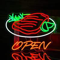 Enseigne au néon personnalisée en gros, logo, enseigne ouverte pour restaurant, boutique, décoration, lumières au néon personnalisées, bar à bière, pizzeria, grill, enseigne au néon LED