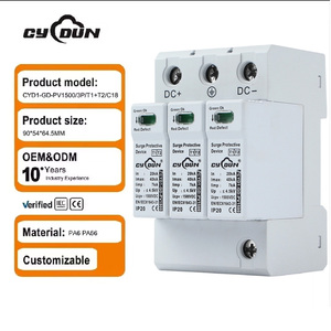 Dispositif de <span class=keywords><strong>protection</strong></span> contre les surtensions 4P T2 2024, prix compétitif, <span class=keywords><strong>protection</strong></span> contre les surtensions 40A, <span class=keywords><strong>protection</strong></span> contre la foudre triphasée, certifié CE - Product Image 1