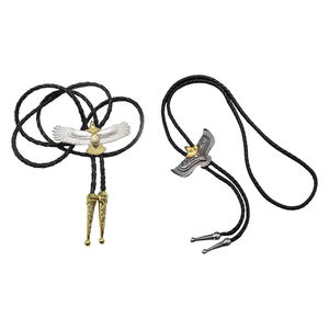 Corbata de Vaquero con Diseño Personalizado en Relieve 3D, Estilo Occidental Vintage, Grabada en Metal, con Cordón de Cuero Trenzado, 21 Años de Experiencia en Fábrica, MOQ Bajo - Product Image 3