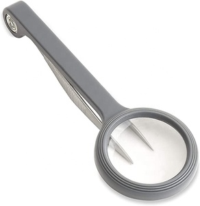 Pinzette e Specchio Pieghevole con Lente d'Ingrandimento Ottica 4.5x, Lente d'Ingrandimento Tascabile Ribaltabile, Strumento di Riparazione Integrato - Product Image 1