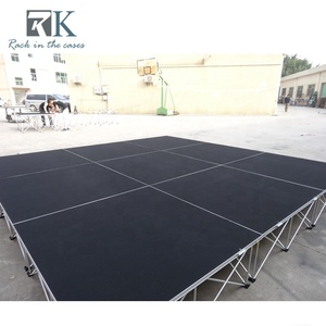 Black Carpet <b>Platform</b> Modular <b>Stage</b> 4ft*4ft Square Simple <b>Stage</b> <b>Platform</b> Decors - Product Image 5