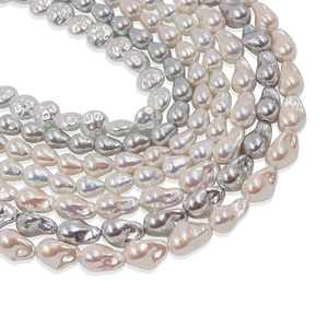 Perlas Barrocas de Concha de Color Blanco y Rosa de Alta Calidad al por Mayor de 10-16 mm para la Fabricación de Joyas con Perlas - Product Image 1