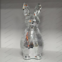 Décoration de Pâques, cadeau de Pâques personnalisé de style disco coloré, nœud festif