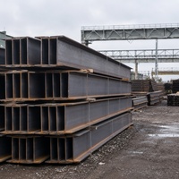 Poutre en acier structurel H Q355B S355J0 250x125x6x9mm laminée à chaud, poutre universelle en H à faible teneur en alliage