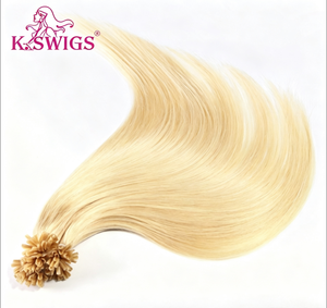 ผมต่อแบบ U Tip ยี่ห้อ KSWIGS ผมแท้ Remy Virgin Cuticle  แบบเคราติน  ผมตรง  ขนาด 12 ถึง 40 นิ้ว หลายสี สำหรับร้านเสริมสวย - Product Image 3
