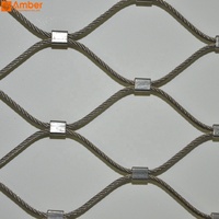 Filet de remplissage pour balustrade de balcon en maille de câble métallique flexible en acier inoxydable durable avec embouts