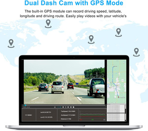 Camera Hành Trình Camera Hành Trình Tầm Nhìn Ban Đêm 4K UHD Camera Kép Camera Hành Trình Phát Hiện Chuyển Động GPS Camera Hành Trình Xe Hơi Dvr 170FOV 24H - Product Image 2