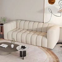 Ensemble de canapés d'angle capitonnés en tissu cachemire de luxe, fabriqué en usine, canapé-lit KD personnalisable pour hôtel et salon