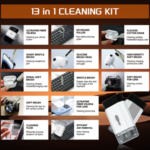 Jarvis Thiết Bị Điện Tử DIY Làm Sạch Kit Công Nghiệp Cấp Màn Hình <span class=keywords><strong>Cleaner</strong></span> Blower/Chân Không Cho Điện Thoại Bàn Phím Máy Tính Xách Tay Tai Nghe Trắng - Product Image 4