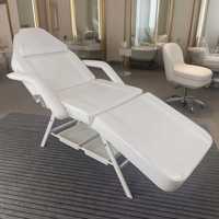 Lit de Beauté Multifonctionnel Pliant en Trois Sections, Réglable, pour Salon, Massage, Tatouage, Shampoing – Ensemble Complet Noir du Fabricant