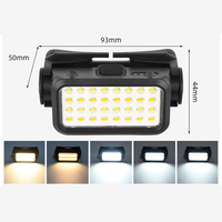 Lampe frontale LED rechargeable USB Bright Bird 300 lumens, réglable à 60 degrés, avec détecteur de mouvement, étanche, mains libres