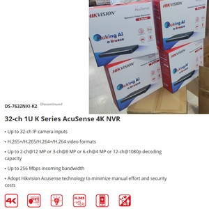   Grabador de video en red DS-7632NXI-K2 de 32 canales con compresión 4K H.265, detección de movimiento e intercomunicador de voz - Product Image 5