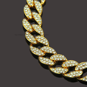 Hip Hop Set <b>Cuban</b> Bracelet Bracelet Trendy Men's Jewelry - Product Image 4