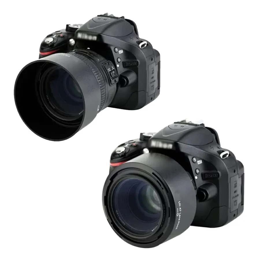 HB-47 Nikon Camera Lenses HB-47 Lens Hoods For Nikon 50mm F/1.4G F/1.8G Bayonet Mount Camera Lenses Hood