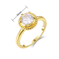 Grace Love Unique 925 cincin pertunangan perak Moissanite Set Cincin Pernikahan berlapis emas