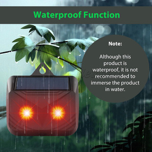 El repelente de animales nocturno impermeable con energía solar para actividades al aire libre activa la disuasión de la vida silvestre en granjas de jardín - Product Image 3